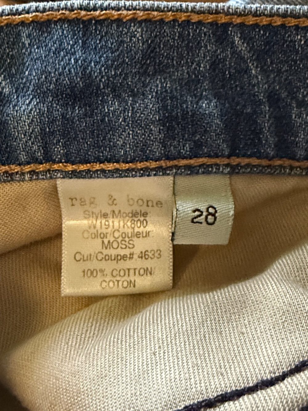 Rag & Bone Distressed Denim Jean Shorts size 28 - Picture 8 of 12
